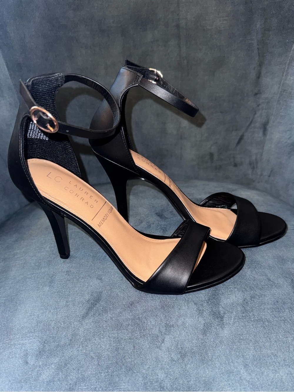 Black Ankle Strap Heels
